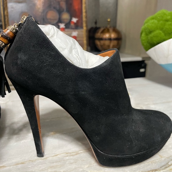 GUCCI TASSEL PLATFORM BOOTIES 38.5 - Picture 7 of 7
